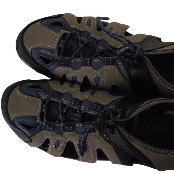 Ozark Trail Fisherman Sandals‎ Men Size 12 Gray Closed Toe Bungee Tie main image 4
